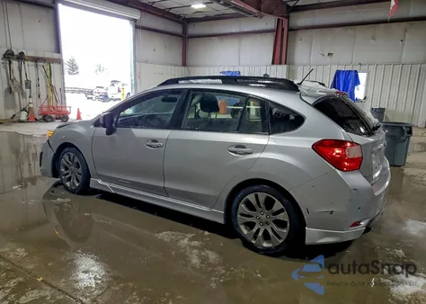 2014 Subaru Impreza Sport Premium from USA, damaged, VIN JF1GPAL61E8245355